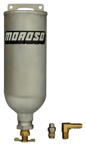 Moroso 63660 Recovery Tank Coolant 1 qt 3/8in Hose Fitting Vented Petcock