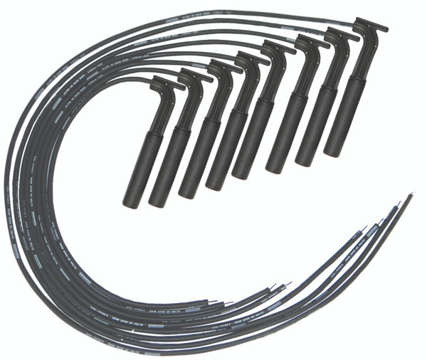 Moroso Universal/Hemi/BAE-AJPE Ignition Wire Set - Ultra 40 - Unsleeved - Long Handle - Black - 73805