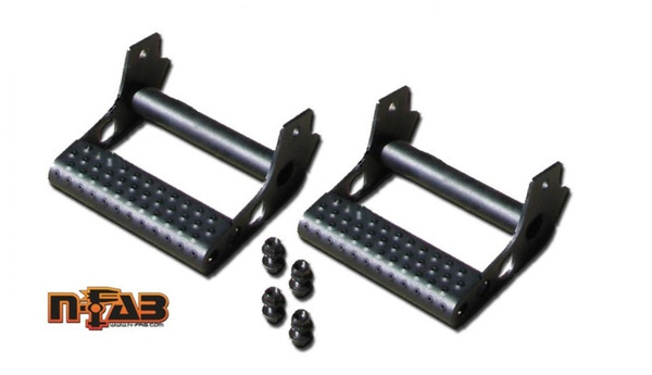 N-FAB JPTS32 Rock Rail Detachable Step Textured Black Pair
