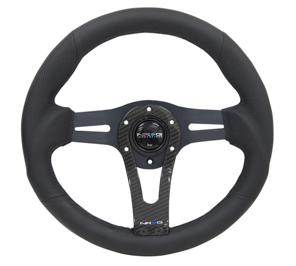 NRG RST-002RCF Sport Reinforced Steering Wheel 320mm Carbon Center Spoke