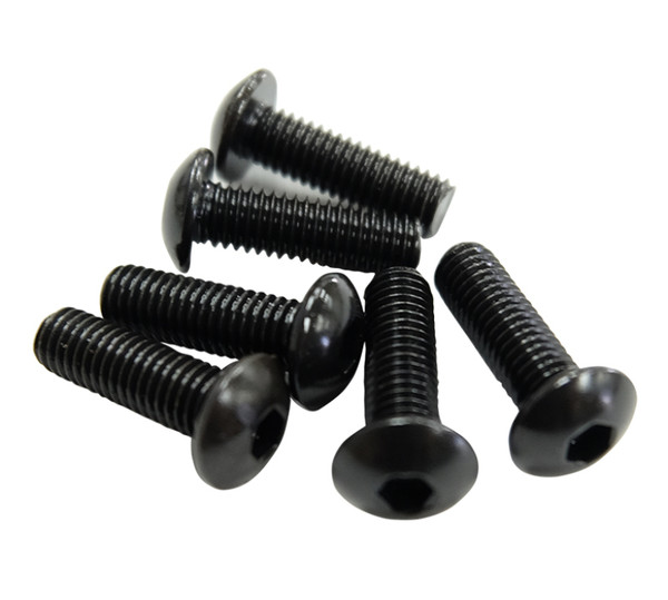 NRG Steering Wheel Screw Upgrade Kit (Flat) - Black - SWS-100BK