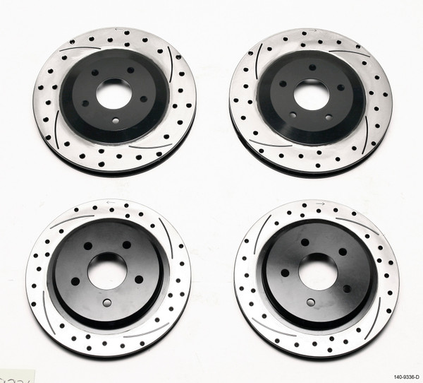 Wilwood 140-9336-D SRP Disc Brake Rotors Set for Corvette 97-04 C5/05-13 C6