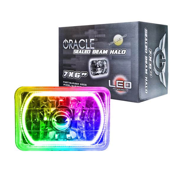 Oracle Lights 6908-333 Pre-Installed Lights 7x6 Sealed Beam - ColorSHIFT NEW