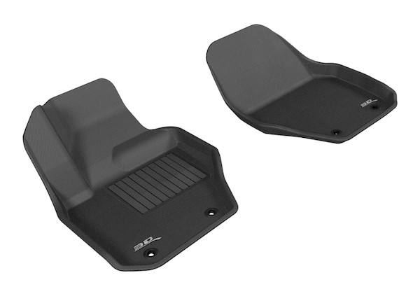 3D MAXpider fits 2010-2018 Volvo XC60/S60/V60 Kagu 1st Row Floormat - Black - L1VV01511509