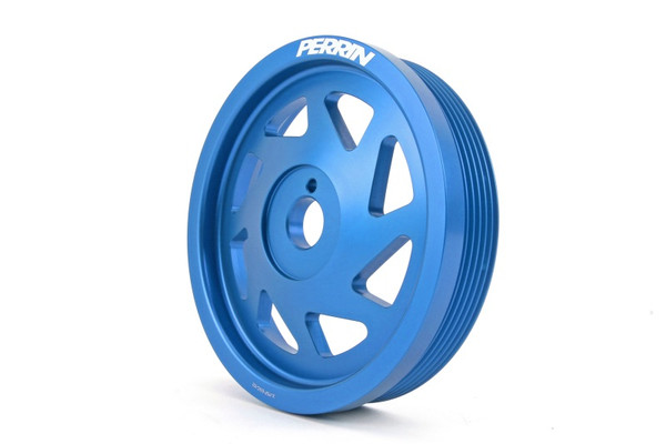 Perrin Performance PSP-ENG-101BL Crank Pulley Blue For 2013-20 WRX BRZ Forester