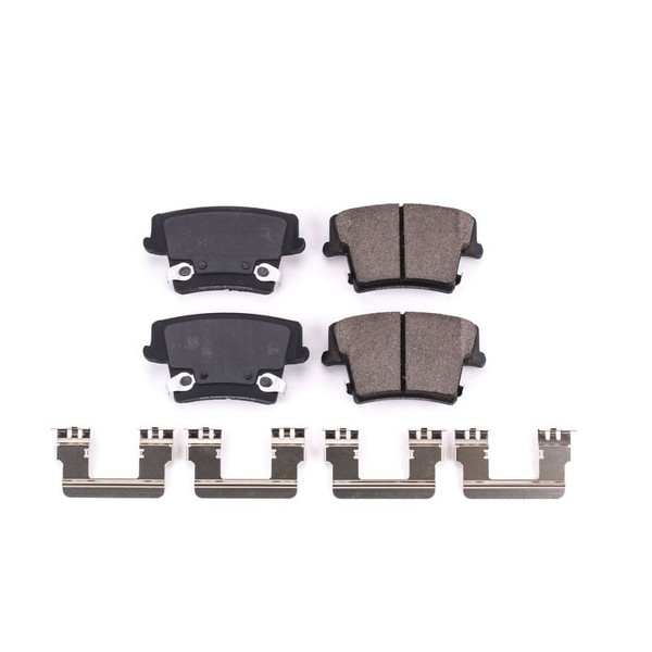 Power Stop 06-14 Dodge Charger Rear Z17 Evolution Ceramic Brake Pads w/Hardware - 17-1057A