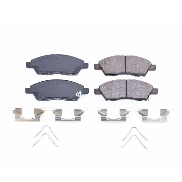 Power Stop 15-16 Nissan Micra Front Z17 Evolution Ceramic Brake Pads w/Hardware - 17-1592