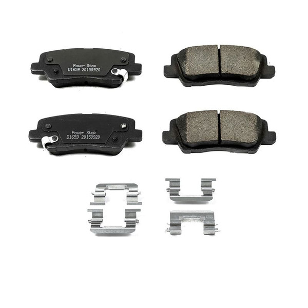Power Stop 13-18 Cadillac ATS Rear Z17 Evolution Ceramic Brake Pads w/Hardware - 17-1659