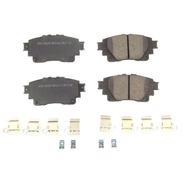 Power Stop 2019 Toyota Corolla Rear Z17 Evolution Ceramic Brake Pads w/Hardware - 17-2183