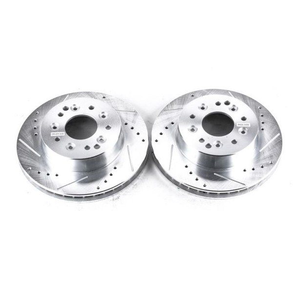 Power Stop 1969 Chevrolet Camaro Front or Rear Evolution Drilled & Slotted Rotors - Pair - AR8207XPR