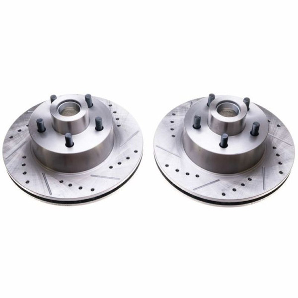 Power Stop 70-72 Dodge Challenger Front Evolution Drilled & Slotted Rotors - Pair - AR8322XPR