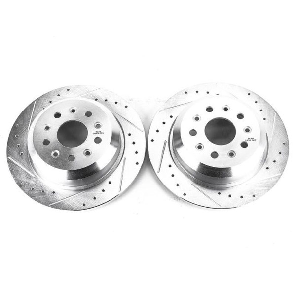 Power Stop AR8388XPR Evolution Drilled/Slotted Rear Brake Rotor (Pair) NEW