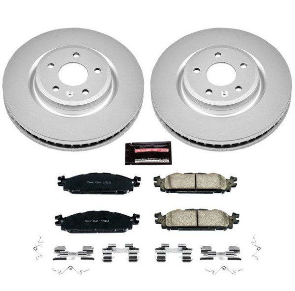 Power Stop 11-19 Ford Explorer Front Z17 Evolution Geomet Coated Brake Kit - CRK5583