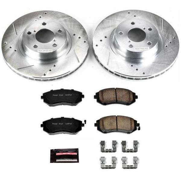 Power Stop K1124 Z23 Evolution Brake Kit Front NEW