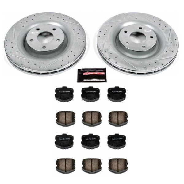 Power Stop K1444 Z23 Evolution Brake Kit Front NEW