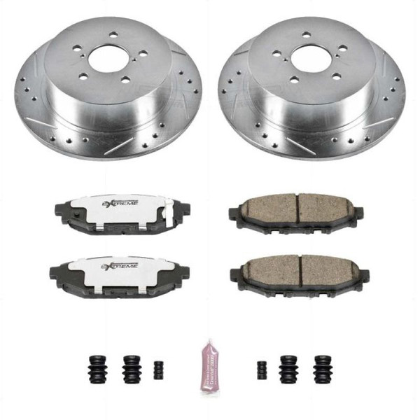 Power Stop 05-09 Subaru Legacy Rear Z26 Street Warrior Brake Kit - K4632-26