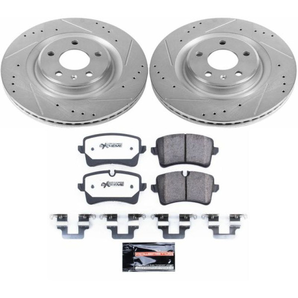 Power Stop 14-18 Audi A6 Rear Z26 Street Warrior Brake Kit - K6139-26