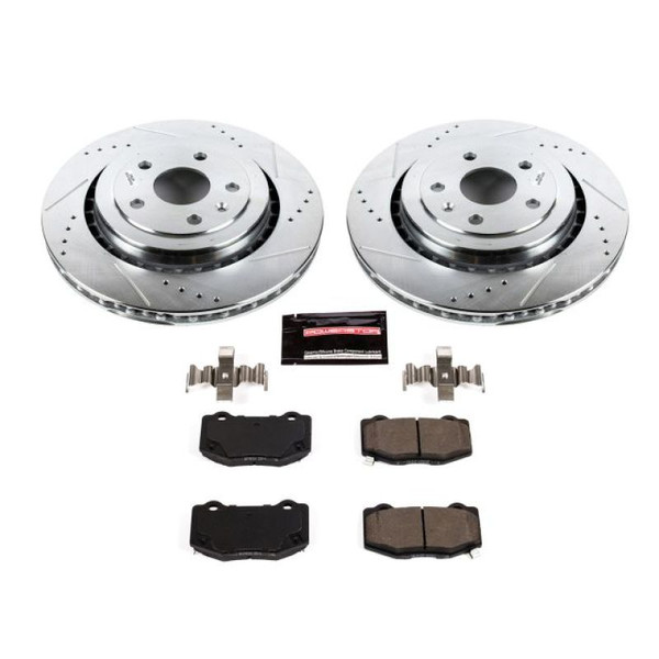 Power Stop 16-18 Cadillac ATS Rear Z23 Evolution Sport Brake Kit - K7045