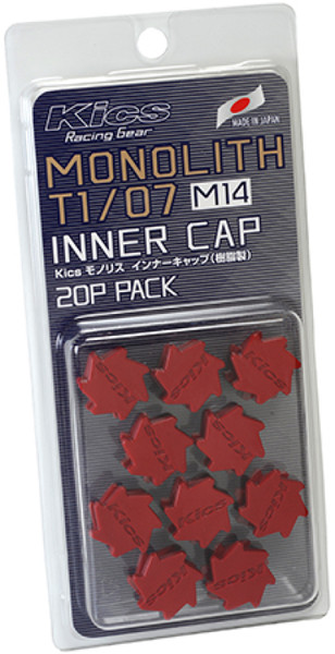 Project Kics M14 Monolith Cap - Red (Only Works For M14 Monolith Lugs) - 20 Pcs - WCMF4R