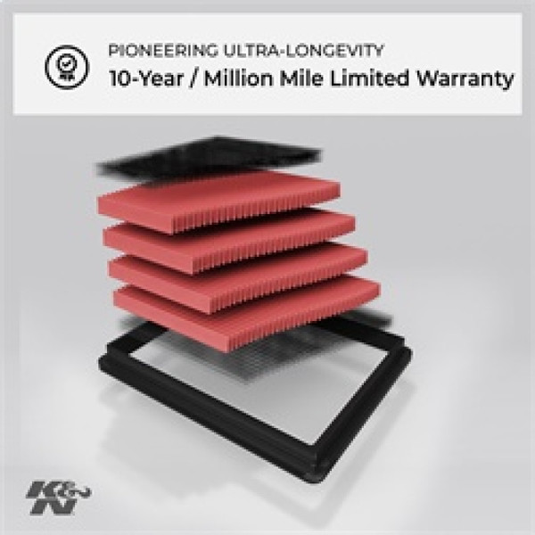 K&N Replacement Air Filter for 11 Chrysler 300/300C / Challenger 3.6L/5.7L/6.4L / Charger 3.6L/5.7L - 33-2460