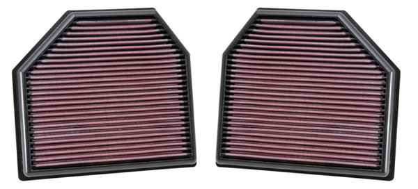 K&N Replacement Air Filter for 11-14 BMW M5/M6 4.4L V8 / 2015 M4/M3 3.0L I6  (2 per box) - 33-2488
