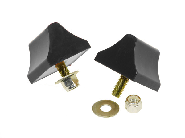Prothane Universal Bump Stop 1-3/8 X 2 X 2-1/4 Wedge - Black - 19-1303-BL