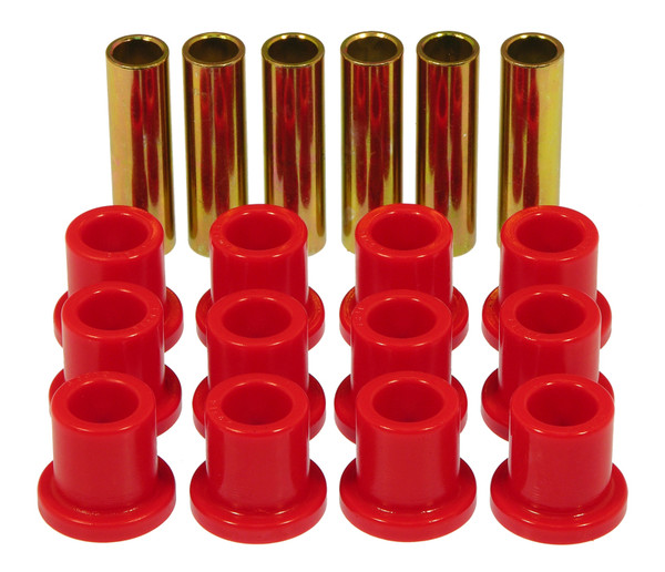 Prothane 57-72 Ford F100/F150 Rear Spring & Shackle Bushings - Red - 6-1001