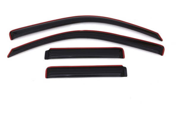 AVS fits  02-09 Chevy Trailblazer Ventvisor In-Channel Front & Rear Window Deflectors 4pc - Smoke - 194733