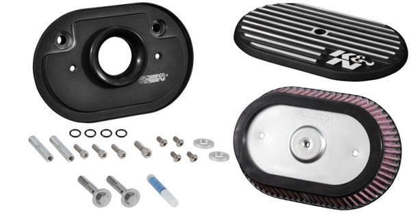 K&N Street Metal Intake System for 12-16 Harley Davidson Road King 103cl Side Draft Touring - RK-3952