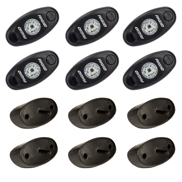 Rigid Industries 400253 LED Rock Light Kit 6 Cool White