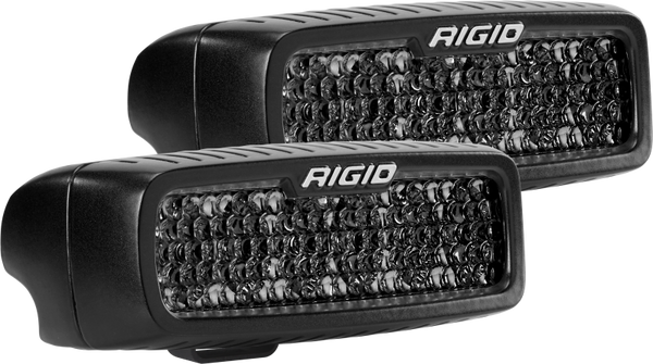 Rigid Industries 905513BLK SR-Q Pro Spot Diffused Midnight LED Lights (Pair)