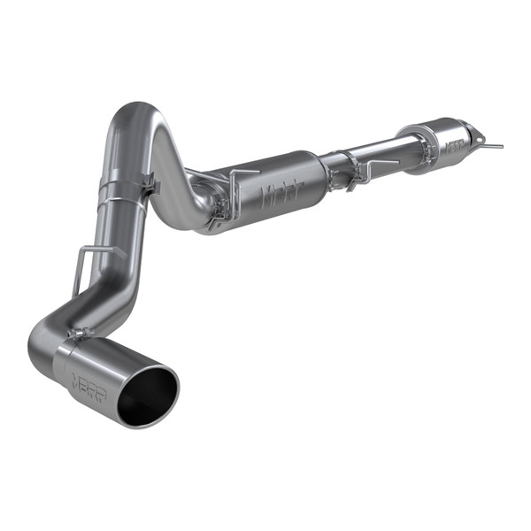 MBRP S5093AL Exhaust System Cat-Back Passenger Side Exit Aluminized Polished Tip