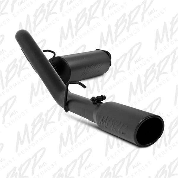 MBRP S5500BLK 2.5" Cat Back Single Side Black Coated For 00-06 Jeep Wrangler TJ