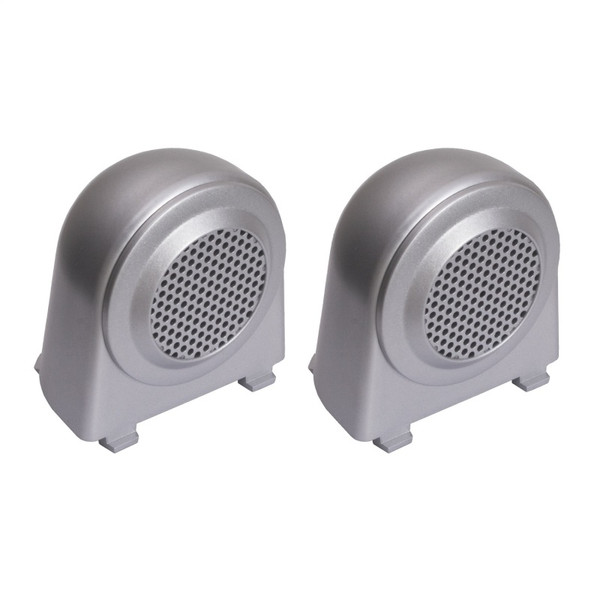 Rugged Ridge 07-10 Jeep Wrangler JK Silver Tweeter Speaker Enclosures - 11151.11