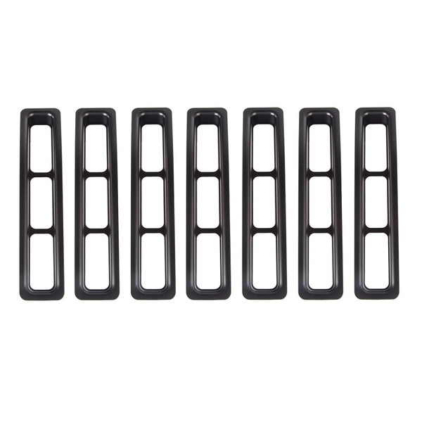 Rugged Ridge 11306.03 Grille Insert Kit; Black Trim For 97-06 Jeep TJ