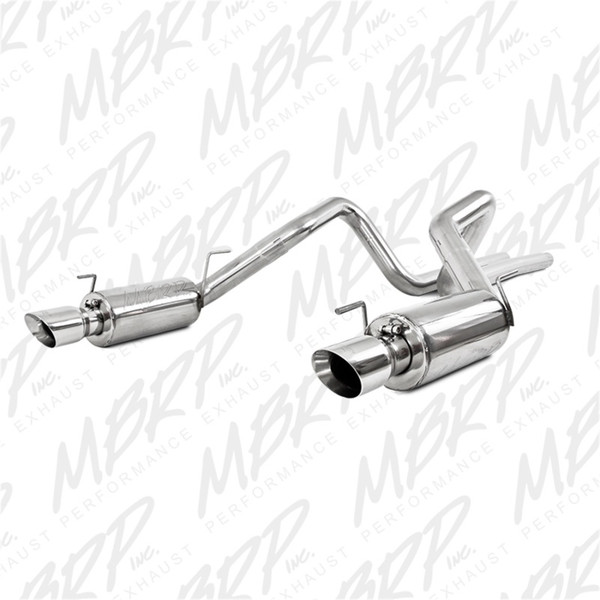 MBRP S7269409 Exhaust System Cat-Back Split Rear Exit Natural Polished Tip