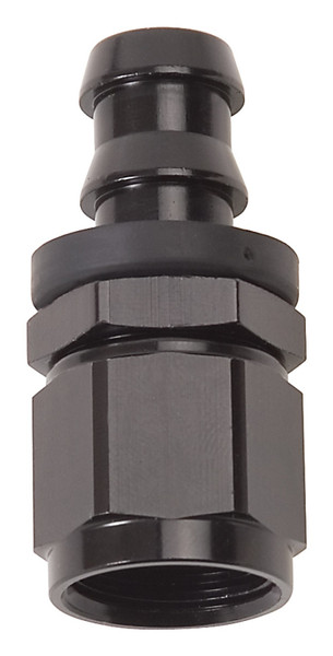 Russell Performance 624003 Twist-Lok Straight Hose End -4AN Black Aluminum
