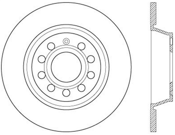StopTech 128.33129R Sport Cross Drilled Rear Right Disc Brake Rotor NEW