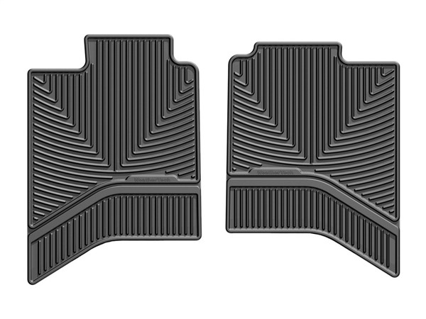 WeatherTech 02-14 Dodge Ram Quad Cab Rear Rubber Mats - Black - W336
