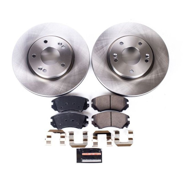 Power Stop KOE165 Stock Repl Brake Kit Front For 03-08 Hyundai Tiburon NEW