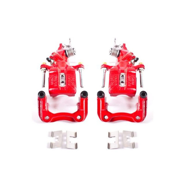 Power Stop 04-08 Acura TSX Rear Red Calipers w/Brackets - Pair - S2068