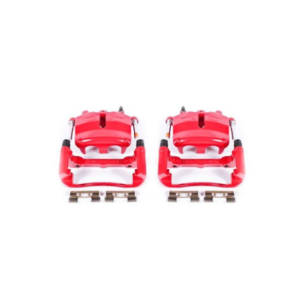 Power Stop 04-05 Ford F-150 Front Red Calipers w/Brackets - Pair - S4860