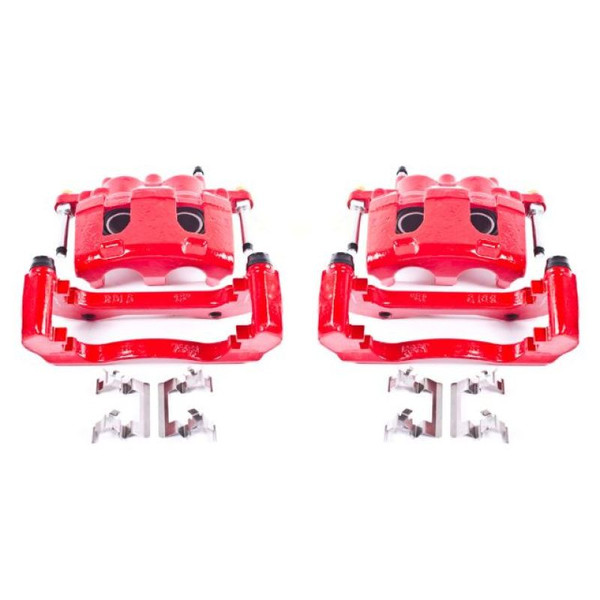 Power Stop 06-11 Buick Lucerne Front Red Calipers w/Brackets - Pair - S4988