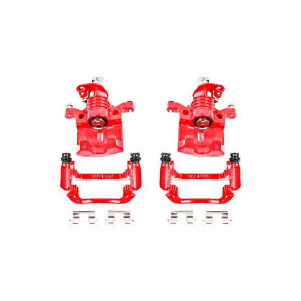 Power Stop 05-09 Buick Allure Rear Red Calipers w/Brackets - Pair - S5010