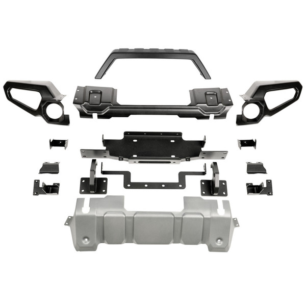 Rugged Ridge 11549.41 Venator Front Bumper Single w/Overrider/Winch Tray NEW
