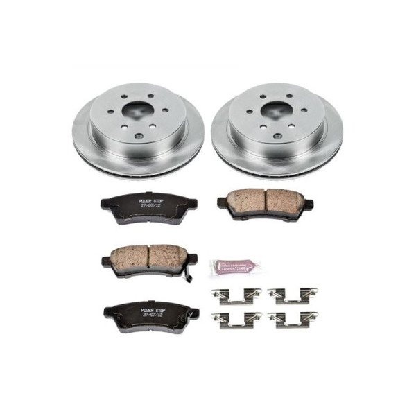 Power Stop KOE4621 Disc Brake Pad & Rotor Kit For Equator Xterra Frontier 05-15