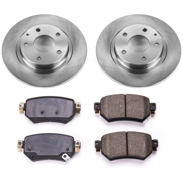Power Stop KOE8068  Replacement Low-Dust Ceramic Brake Pad and Rotor Kit Rear