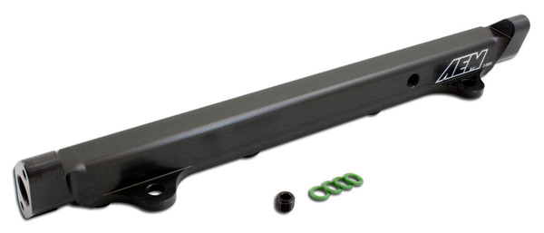 AEM fits 03-06 Evo 8 & 9 Black Fuel Rail - 25-131BK