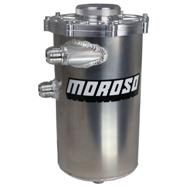 Moroso 15in Tall 7in Dia 6qt Dry Sump Tank - 22613