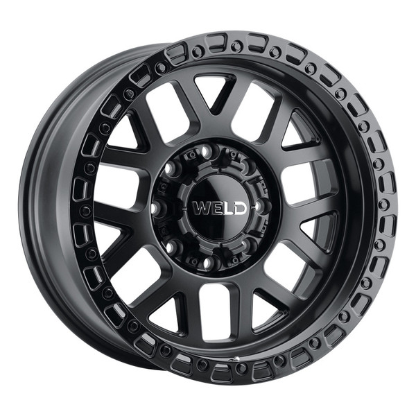 Weld W104 20X9 Cinch 6X135 6X139.7 ET00 BS5.00 Satin Black / Gloss Black 106.1 - W10409098500